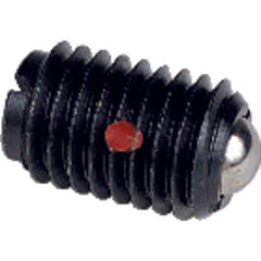 Ball Plunger - 2.5 lbs Initial End Force, 5 lbs Final End Force (3/8–16 Thread) - Industrial Tool & Supply