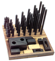 Machinist Clamping Set - #NS625SS; 1/2-13 Stud Size; 1/2 T-Slot Size - Industrial Tool & Supply