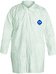 Tyvek® White Two Pocket Lab Coat - Large (case of 30) - Industrial Tool & Supply