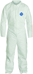 Tyvek® White Collared Zip Up Coveralls - Large (case of 25) - Industrial Tool & Supply