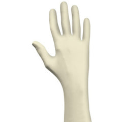 Disposable natural rubber latex 9 1/2″ 5-mil natural rolled cuff powder free textured grip/extra large - Industrial Tool & Supply