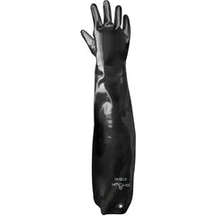 Chemical resistant neoprene fully coated shoulder length grommet black smooth finish/large - Industrial Tool & Supply