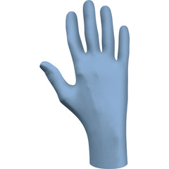 Disposable powder-free economy grade 100% nitrile 9.5″ rolled cuff 4-mil blue textured/extra large - Industrial Tool & Supply