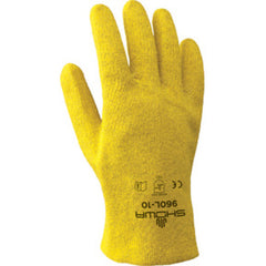 General purpose PVC fully coated yellow seam-free liner slip-on/small - Industrial Tool & Supply