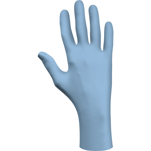 Disposable powder-free low-modulus 100%-nitrile 11″ 6-mil rolled cuff polybag/blue/large - Industrial Tool & Supply