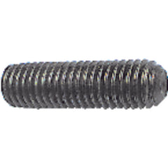 #10-24 × 5/16″ - Black Finish Heat Treated Alloy Steel - Socket Set Screws - Cup Point - Industrial Tool & Supply