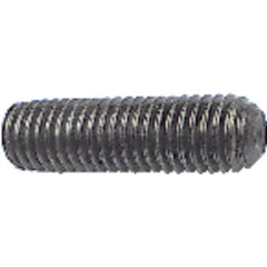 1/4″-20 × 1″ - Black Finish Heat Treated Alloy Steel - Socket Set Screws - Cup Point - Industrial Tool & Supply