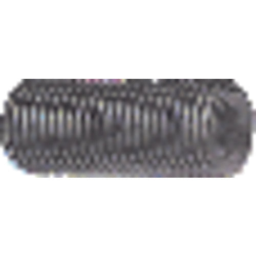 1/4″-28 × 1/2″ - Black Finish Heat Treated Alloy Steel - Socket Set Screws - Cup Point - Industrial Tool & Supply