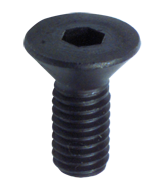 1/2-13 x 3/4 - Black Finish Heat Treated Alloy Steel - Cap Screws - Flat Head - Industrial Tool & Supply