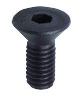 3/8-16 x 1-1/4 - Black Finish Heat Treated Alloy Steel - Cap Screws - Flat Head - Industrial Tool & Supply