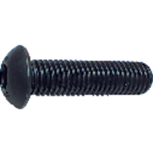 M5-0.80 × 12 mm - Black Finish Heat Treated Alloy Steel - Cap Screws - Button Head - Industrial Tool & Supply