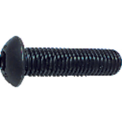 #10-24 × 7/8″ - Black Finish Heat Treated Alloy Steel - Cap Screws - Button Head - Industrial Tool & Supply