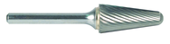 1/2 EdgeHog Conical Radius End Carbide Bur SL-4L6 Fine 6" Shk Lgth - Industrial Tool & Supply