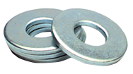 5/8 Bolt Size - Zinc Plated Carbon Steel - Flat Washer - Industrial Tool & Supply