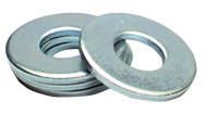 7/8 Bolt Size - Zinc Plated Carbon Steel - Flat Washer - Industrial Tool & Supply