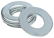 7/8 Bolt Size - Zinc Plated Carbon Steel - Flat Washer - Industrial Tool & Supply