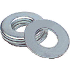 7/16″ Bolt Size - Zinc Plated Carbon Steel - Flat Washer - Industrial Tool & Supply