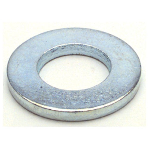 M10 Bolt Size - Zinc Plated Carbon Steel - Flat Washer - Industrial Tool & Supply