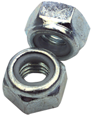 M16-2.0 - Zinc / Bright - Nylon Insert Stop Nut - Industrial Tool & Supply