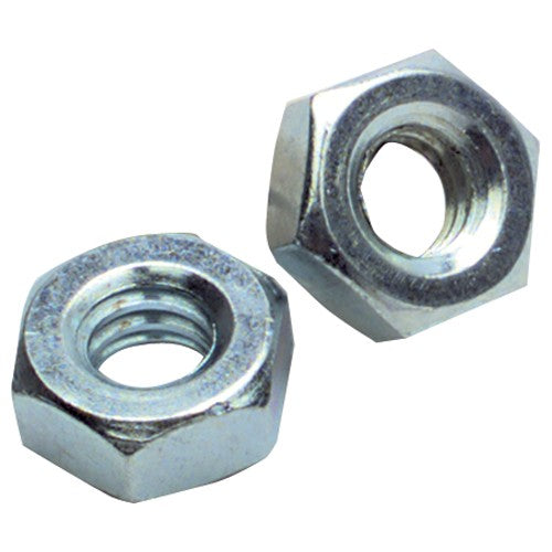 #6-40 - Zinc / Bright - Machine Screw Nut - Industrial Tool & Supply