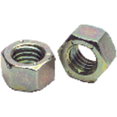 3/8″-24 - Zinc / Yellow / Bright - Finished Hex Nut - Industrial Tool & Supply