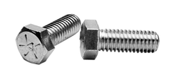 1-8 x 7 - Zinc / Yellow Plated Heat Treated Alloy Steel - Cap Screws - Hex - Industrial Tool & Supply