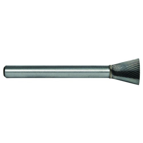 1/4 EdgeHog Back Taper Miniature Carbide Bur SN-51 Fine - Industrial Tool & Supply