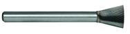 1/4 EdgeHog Back Taper Carbide Bur SN-1 Standard Alt Diamond (Double) - Industrial Tool & Supply