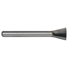 6.4mm EdgeHog Back Taper Miniature Carbide Bur SN-51M-D Std Alt. Diamond(Double) - Industrial Tool & Supply