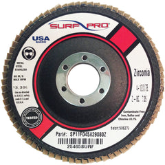 ‎4 1/2″ × 5/8″-11-40 Grit - Zirc Plus Coated Abrasive - Type 27 Flap Disc - Industrial Tool & Supply
