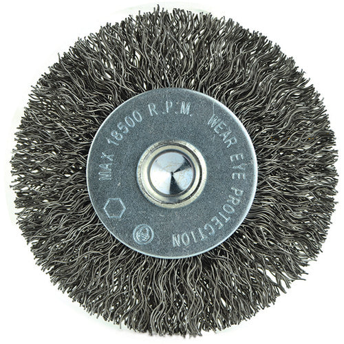 ‎3″ Diameter-1/4″ Shank-0.014″ Wire - Cup Brush - Industrial Tool & Supply