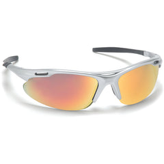 Safety Glasses - Avante, Silver Frame, Ice Org Mirror Lens - Industrial Tool & Supply