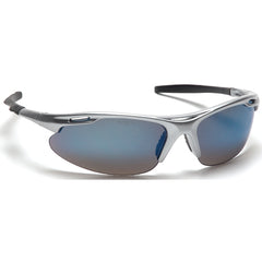 Safety Glasses - Avante, Silver Frame, Ice Blu Mirror Lens - Industrial Tool & Supply