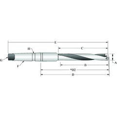 25010H-3IS45 T-A® Spade Blade Holder - Helical Flute- Series 1 - Industrial Tool & Supply