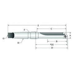 22000S-003IS T-A® Spade Blade Holder - Straight Flute- Series 0 - Industrial Tool & Supply