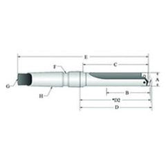 22010S-3IS-52 T-A® Spade Blade Holder - Flute- Series 1 - Industrial Tool & Supply