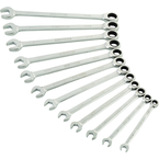 STEELMAN PRO 12-Piece Metric 144-Tooth Ratcheting Wrench Set - Industrial Tool & Supply