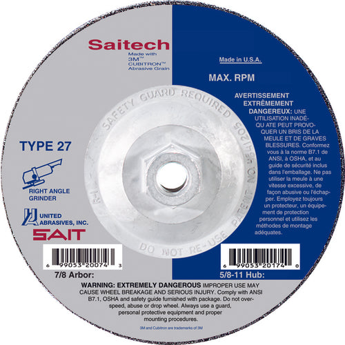 9X1/4X5/8-11 TP27 ATTACKER DPL WHL - Industrial Tool & Supply