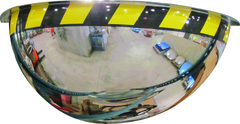 26" Half Dome Mirror-Safety Border - Industrial Tool & Supply