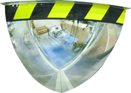 48" Quarter Dome Mirror-Safety Border - Industrial Tool & Supply