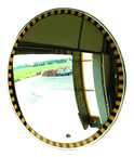 18" Indoor Convex Mirror-Safety Border - Industrial Tool & Supply