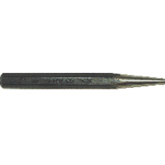 Solid Punch - 1/16″ Tip Diameter × 4″ Overall Length - Industrial Tool & Supply