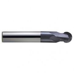 1/2" Dia. - 3" OAL - nACo CBD-Spher Ball Nose HP End Mill-2 FL - Industrial Tool & Supply