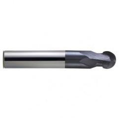 1/2" Dia. - 3" OAL - nACo CBD-Spher Ball Nose HP End Mill-2 FL - Industrial Tool & Supply