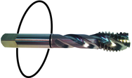 M8 x 1.0 Dia. - D5 - 3 FL - Std Spiral Flute Tap - Black Ring - Industrial Tool & Supply