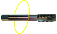 7/8-14 Dia. - H4 - 3 FL - Std Spiral Point Tap - Yellow Ring - Industrial Tool & Supply