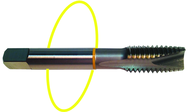 1-1/2-12 Dia. - H4 - 4 FL - Std Spiral Point Tap - Yellow Ring - Industrial Tool & Supply