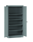 36"W x 18"D x 72"H Storage Cabinet with Adj. Shelves and Raisd Base - Knocked-Down - Industrial Tool & Supply