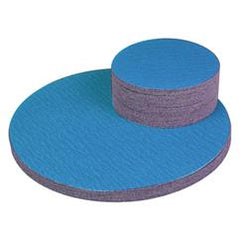 24" x No Hole - 40 Grit - PSA Sanding Disc - Blue Zirc-Cloth - Industrial Tool & Supply