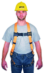 Non-Stretch Harness w/Mating buckle Shoulder Straps; Tongue Buckle Leg Straps & Mating Buckle Chest Strap - Industrial Tool & Supply